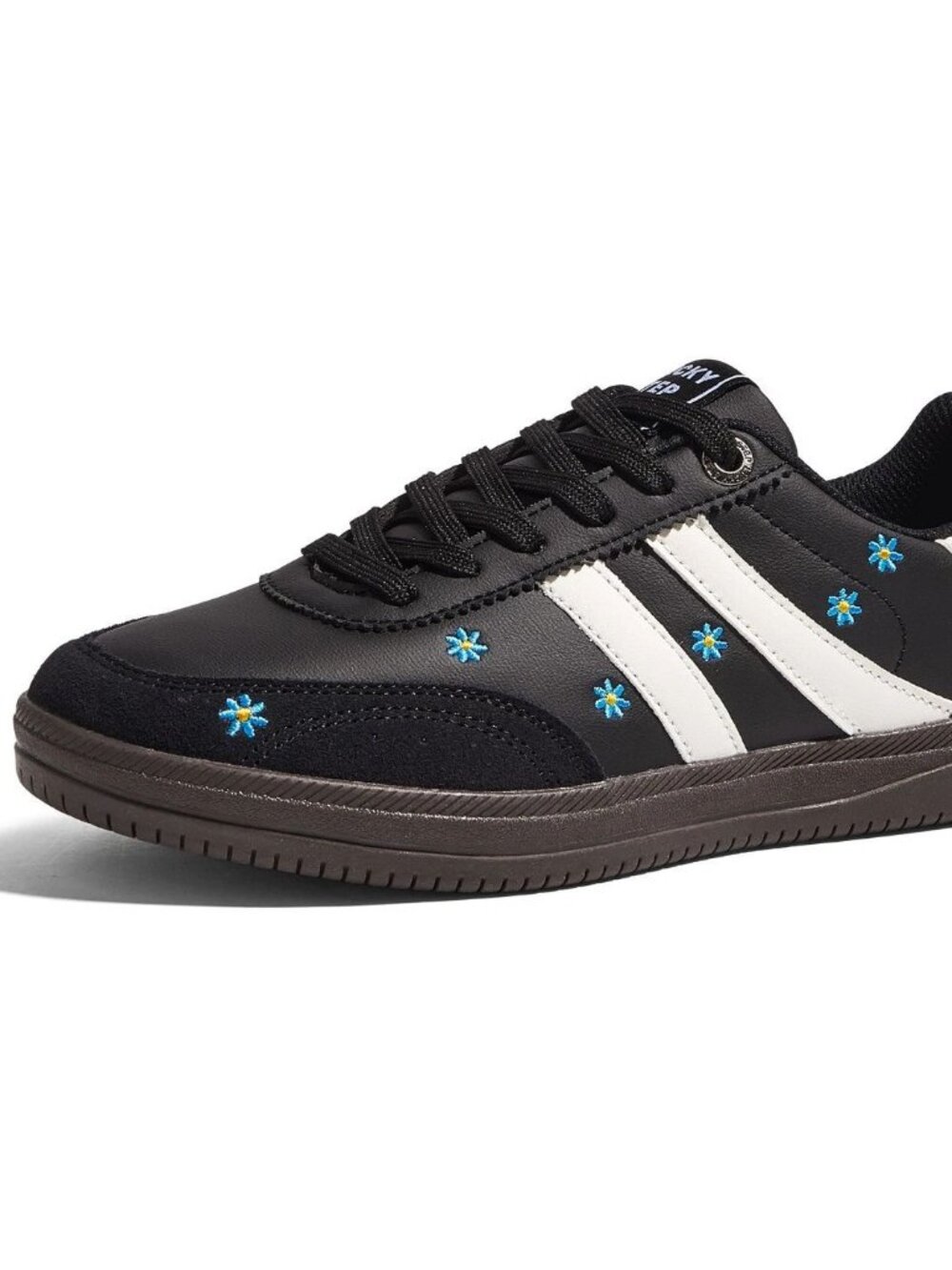 LUCKY STEP Women Classic Retro Tennis Sneakers Fashion Gum Sole Casual Trainers